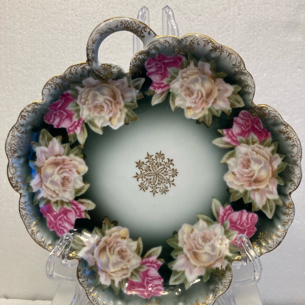 Antique Rosenthal R C Malmaison Bavaria Handled Candy Dish
